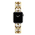 thumbnail image 1 of Pulsera de oro para mujer para Apple Watch Band 8 Ultra 49mm 7 SE 6 5 4 3 41mm 45mm 38/42mm 44 40mm Correa Lady Metal Leather Bracelet Tan Jianjun unisex, 1 of 2