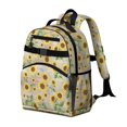 thumbnail image 2 of Sunflower Pink Pattern Cute School Backpack Bag for School with Padded Back and Adjustable Shoulder Straps 15.25"x11.5"x5.25", 2 of 4