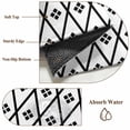 thumbnail image 4 of Minimalist Art Kitchen Runner Rug 2x6 Washable Runners for Hallway Non Slip Black White Boho Abstract Floral Lattice Large Area Rug Indoor Carpet for Bathroom Laundry Entryway Bedroom Living Room, 4 of 9
