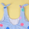 thumbnail image 5 of Utlike Girls Swimwear Toddler Sleeveless Stripe Printing Beach Bathing Baby Suit Swimwear Swimsuit Adjustable Girls Beach Bathing Suit Size 12 Months-18 Months, 5 of 6