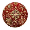 thumbnail image 2 of Nawypu Christmas Snowflakes Round Fitted Tablecloth Elastic Edge Waterproof Oil-Proof Table Cover Stain-Resistant Table Cloth Fits Round Tables, 2 of 7