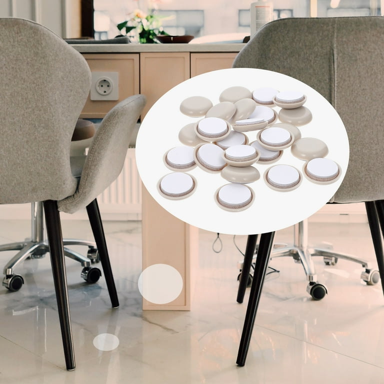 72 Pcs Self Stick Furniture Sliders Round Furniture Glides