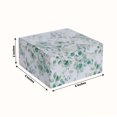 thumbnail image 3 of Efavormart 25 Pack White Green Eucalyptus Leaves Print Paper Gift Boxes, Cardstock Party Shower Candy Favor Boxes - 4"x4"x2", 3 of 5