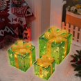 thumbnail image 1 of Feltree Christmas Lighted Boxes Remote Control Set of 3 LED Up Decor Outdoor Up Christmas Boxes Present Decorations Outdoor Yard, 1 of 7