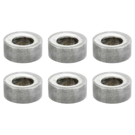 M9 Steel Spacers, 6 Pcs Metal Spacers Steel 9mm ID x 18mm OD x 8mm L Screw Standoff Round for 3/8in or M9