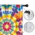 thumbnail image 4 of Blackout Kids Curtains,Colorful Rainbow Tie Dye Spiral Pattern Childrens Insulated Curtains Set Of 2,Bedroom Essentials,Toddler Room Decor 42"x54", 4 of 5
