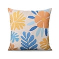 thumbnail image 2 of Floral Farmhouse Colorful Watercolor Flower Throw Pillow Covers 16"x16", Set Of 4, Linen Study Sofa Cushion Cover Indoor Living Room Home Decor, 2 of 7