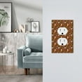 thumbnail image 5 of KLL Autumn Thanksgiving Pattern Electrical Outlet Covers, 3" x 5" 1 Pack Electric Receptacle Plug Covers for Decorator Receptacle Outlet & Switch-Style S, 5 of 6