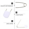 thumbnail image 4 of CRAFTHROU 50 Pcs Épingle de Sécurité Blanche en Plastique pour Lessive pour Parents, 4 of 7