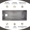 thumbnail image 5 of Strictly Sinks 45 Inch Black Workstation Sink - 16 Gauge Stainless Steel Sink, 2-Tier Undermount Kitchen Sink with Accessories, 5 of 9
