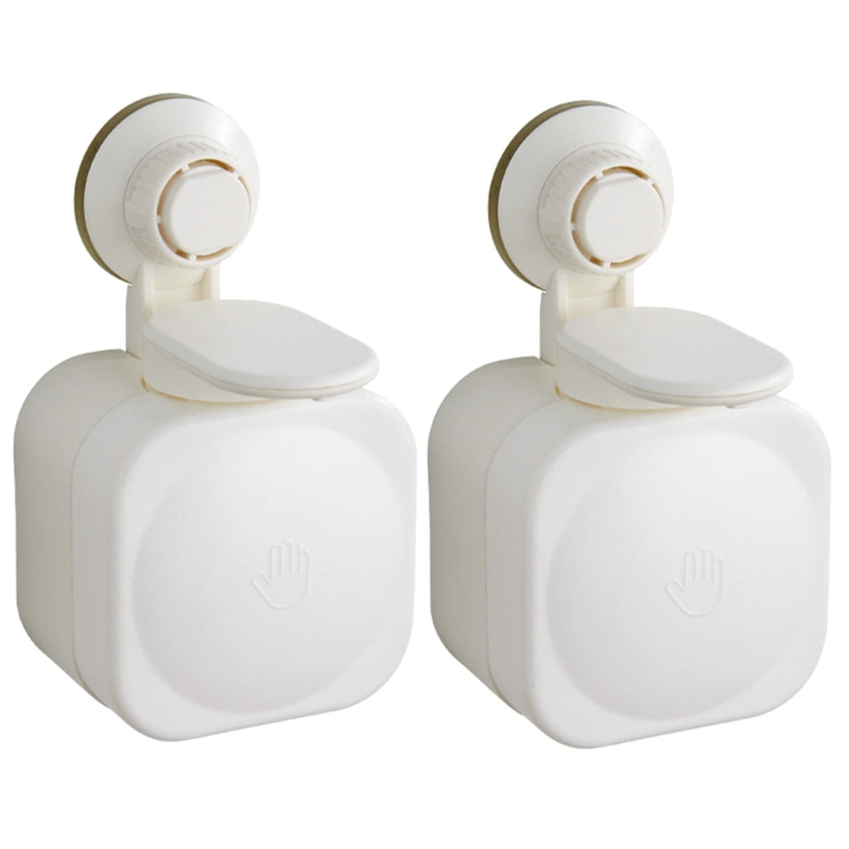 unbranded 2pcs Suction Cup Wall Soap Dispenser Shampoo Dispenser Bathroom Shower Soap Dispenser