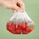 thumbnail image 2 of Bolsas para mantenimiento fresco, 200 unidades, cubiertas elásticas reutilizables para almacenamiento de alimentos, tapas de plástico ajustables para recipientes de sellado, tapas para mante, 2 of 5