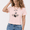 1-Pink, variant on Women Skeleton Hand Thumbs Up Crop Tee I am Fine Meme Shirt Drowning Bones Graphic Top Funny Dark Humor Summer Casual Tee