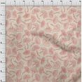 thumbnail image 4 of oneOone Viscose Chiffon Pink Salmon Fabric Asian Floral Dress Material Fabric Print Fabric By The Yard 42 Inch Wide, 4 of 4