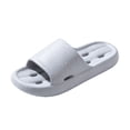 thumbnail image 2 of Willtoo Mens Shower Shoes Open Toe Non Slip Slides Comfortable Hollow Drain Slip on Sandals Lightweight Pool Slippers, 2 of 3