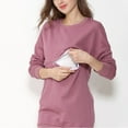 thumbnail image 5 of Diufon Women's Maternity Sweatshirt Casual Loose Long Sleeve Crewneck Pullover Tops Pregnant Breastfeeding Shirts, 5 of 7