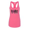 thumbnail image 2 of Wild Bobby, Loved John 3:16 Inspirational/Christian Women Racerback Tank Top, Hot Pink, Large, 2 of 6