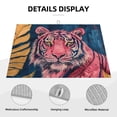 thumbnail image 3 of Sikiie Pink Tiger Gold Leaves Dish Drying Mat, Kitchen Counter Mat, Self Drying Mat for Kitchen Counter Dish Drying Pad ,for Dishes, Utensils, Pots and Pans(24" x 18"), 3 of 7