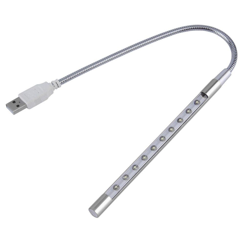 Heaviesk Ankunft Mini Flexible 10 LED USB Portable Lampe Licht für Laptop Notebook Desktop PC Bequem für Lesen 