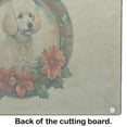 thumbnail image 5 of Poodle Christmas Flowers Glass Cutting Board 12 in x 15 in, 5 of 5