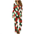 thumbnail image 6 of Hueook Pajamas for Women Set 2 Piece Women's Christmas Printed Pajama Set for Daily Home Wear with Pocket Multicolor M, 6 of 8