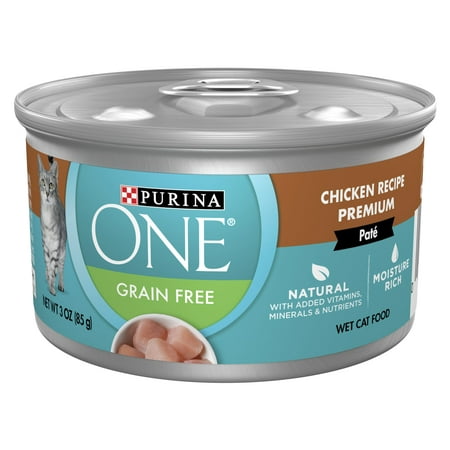 UPC 017800145978 product image for Purina ONE Pate Wet Cat Food  Natural Grain Free Soft Chicken  3 oz Can | upcitemdb.com