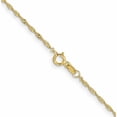 thumbnail image 4 of 10K Yellow Gold 1.1mm Singapore Chain (16 X 1.1) Made In South Africa 10kpe9-16, 4 of 5