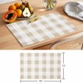 thumbnail image 6 of Brown White Plaid Placemats Set of 4 Simple Style Place Mats Table Mats Kitchen Dining Home Outdoor Party Table Decoration, 6 of 9