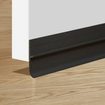 High Density Self-Adhesive Weather Stripping Door Seal | 39in Insulating Tape Roll | Silica Gel Draft Stopper for Door Frames | White Gray Brown Options