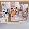 thumbnail image 2 of Muñeco de peluche de 10-12cm para niños, 1 piezas, hermano de la selva, tigre, elefante, mono, León, jirafa, leopardo, el mejor regalo, 2 of 5
