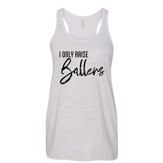 NanyCrafts' I only Raise Ballers Women's Racerback Tank Top