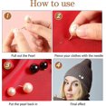 thumbnail image 4 of 6 Pieces Artificial Pearl Brooch Pins Anti-Exposure Neckline Safety Pins Sweater Shawl Clips for Women Girls Wedding Party Decorations, 2 Styles, 4 of 4