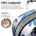 thumbnail image 5 of Obrewu Blue Pioneer Flower Lunch Bag for Adult, Insulated, Leakproof, Oxford Cloth, 5 of 7
