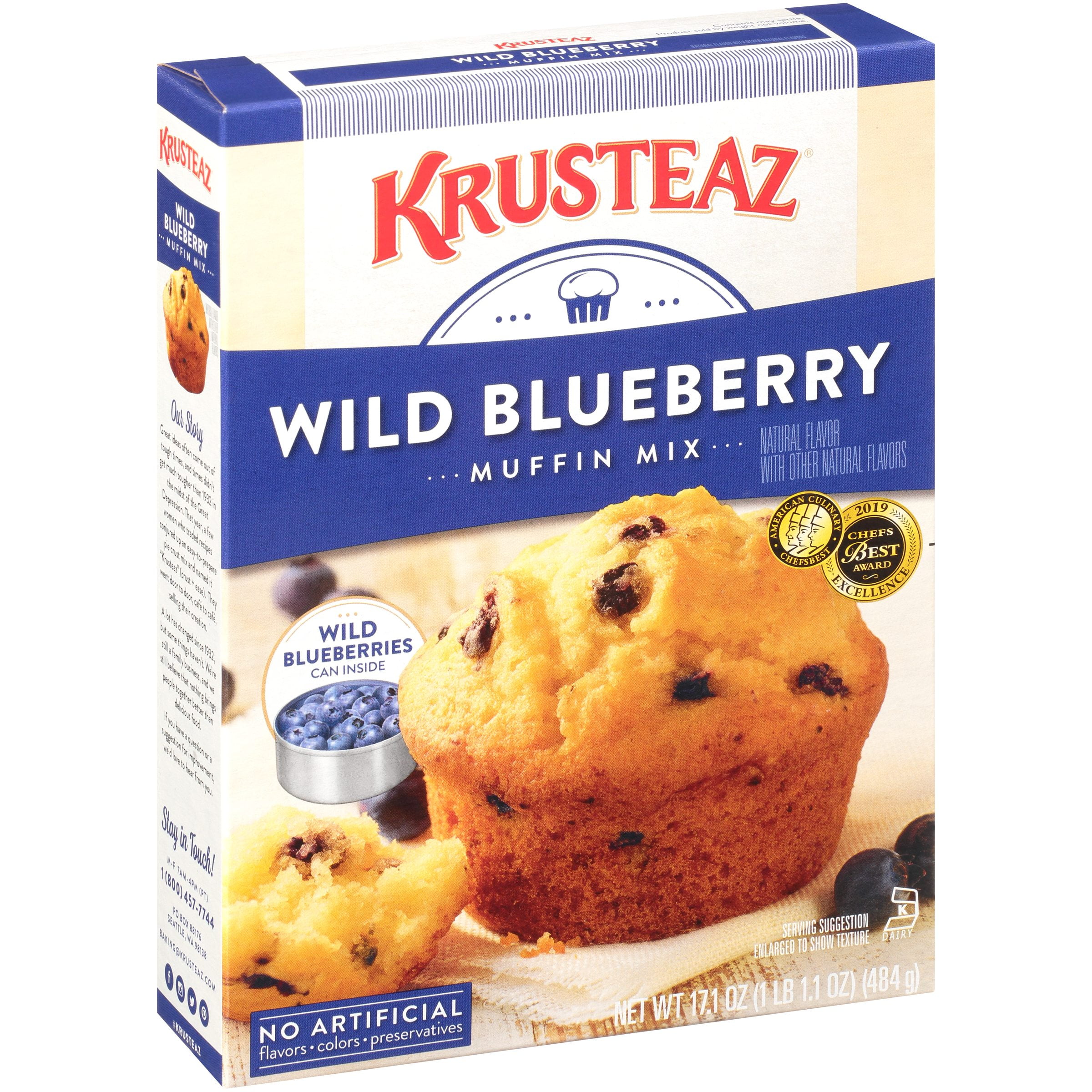 Krusteaz Wild Blueberry Muffin Mix 17 1 Oz Box Walmart Krusteaz Wild Blueberry Muffin Mix 17 1 Oz Box Walmart