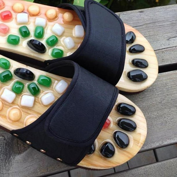 Mujeres Hombres Zapatillas de masaje Sandalia Reflexología
