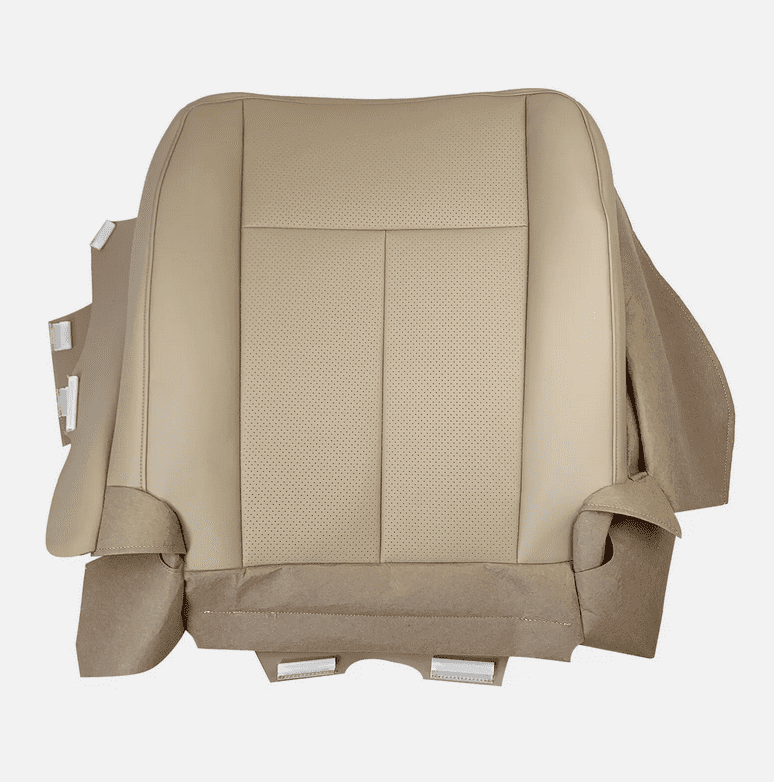2007-2014 For Ford Expedition Driver Bottom Perforated Leather AC Seat Cover Tan