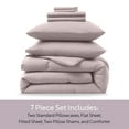 thumbnail image 4 of Ravure Queen Comforter Set, Modern Solid Queen Size Comforter Set, 7-Pc All Season Bedding Comforter Set, Light Pink, 4 of 8