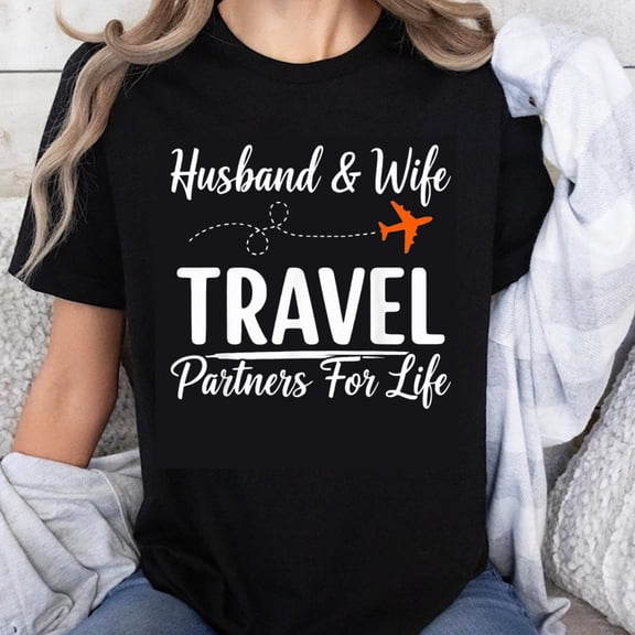 100% Cotton Husband And Wife Travel Partners For Life
