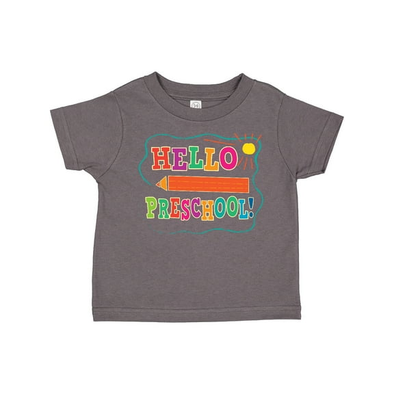 Inktastic Hello Preschool 1st Day of School Boys or Girls Toddler T-Shirt