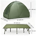 thumbnail image 3 of Outsunny Ensemble de Camping Portable Pliable, Tente de Camping, Vert Foncé, 3 of 9
