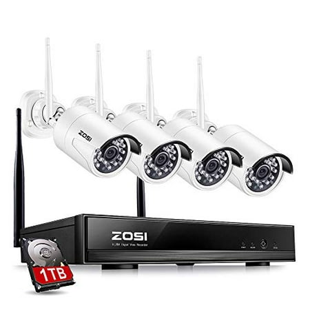 ZOSI 1080P Wireless Home Security Camera System FULL 1080P HD NVR With