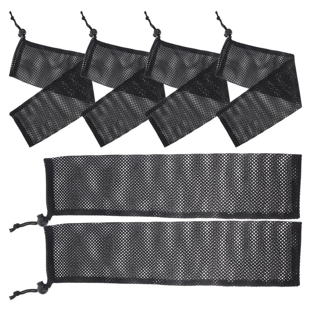 Bolsa de malla colgante para comedero de pájaros silvestres para exteriores, 6 unidades (paquete individual), bolsas de comida para pájaros, red de alimentación de nailon para jilgueros, larga