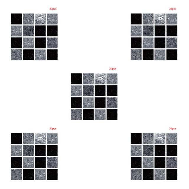 Billuyoard 30X 3D Tile Stickers Transferencia Cocina Baño DIY Auto Calcomanías 10x10cm Type8 NO8
