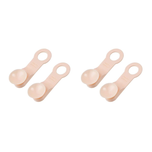 Bewildely Paquete de 2 elevadores de asiento de inodoro con mango de ventosa universal para evitar tocar el soporte de elevación accesorio Rosa claro 2piezas
