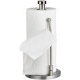 thumbnail image 1 of Stainless Steel Paper Towel Holder with Base Vertical Design Paper Towel Stand Countertop for Kitchen Bedroom 13 Inch, 1 of 5