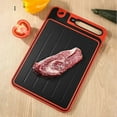 thumbnail image 3 of Meats Defrosting Tray 4 in 1 Thawing Mat for Frozen-Meats Double Sided Meat Thawing Board with Cutting Board, 3 of 5