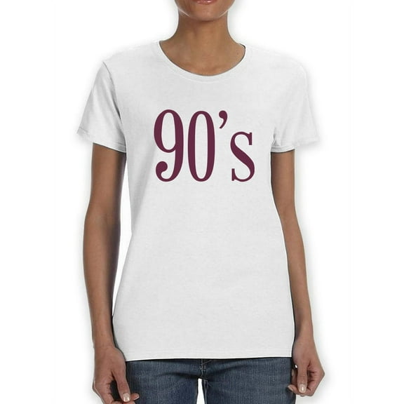 90's Women T-Shirt, Female Medium