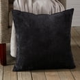 thumbnail image 2 of Greendale Home Fashions 24-in Sable Velvet Throw Pillow Cover, 2 of 6