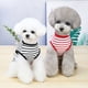 thumbnail image 4 of Paquete de 2 camisetas para perros, camisas suaves y frescas, chalecos a rayas sin mangas, ropa transpirable para cachorros y gatos, rojo, negro, 4 of 6