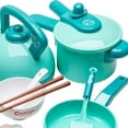 thumbnail image 3 of Hi,Fancy Plastic Kitchen Pretend Play Utensils Cookware Toy for Baby Girls Boys Green, 3 of 4